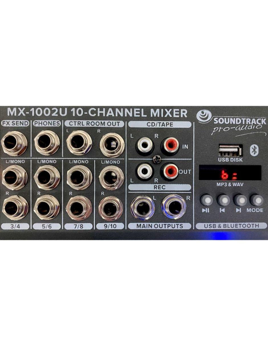 Mezcladora Pasiva MX-1002U 10 Ch Bluetooth 2