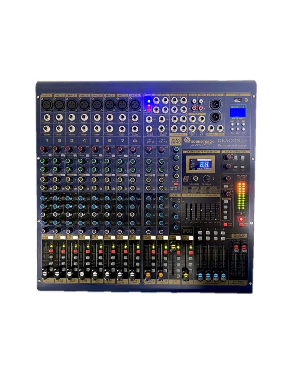 Mezcladora Pasiva Dragon-16 BT 16 Ch 40 DSP