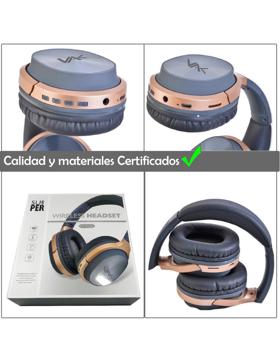 Aud fonos Over Ear VAK VD T20 B Inal mbricos con Cancelaci n de