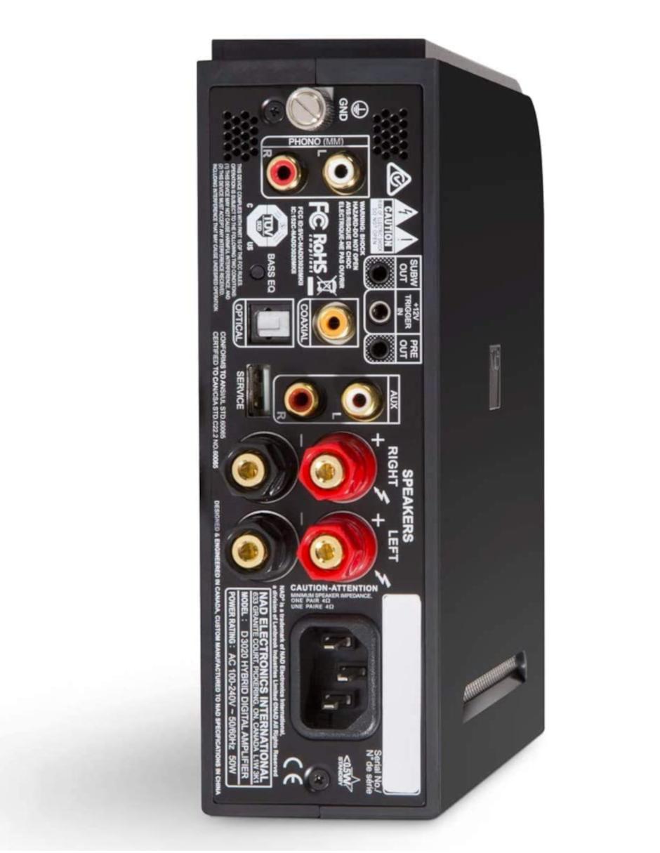 Amplificador D3020 de 127 V 2