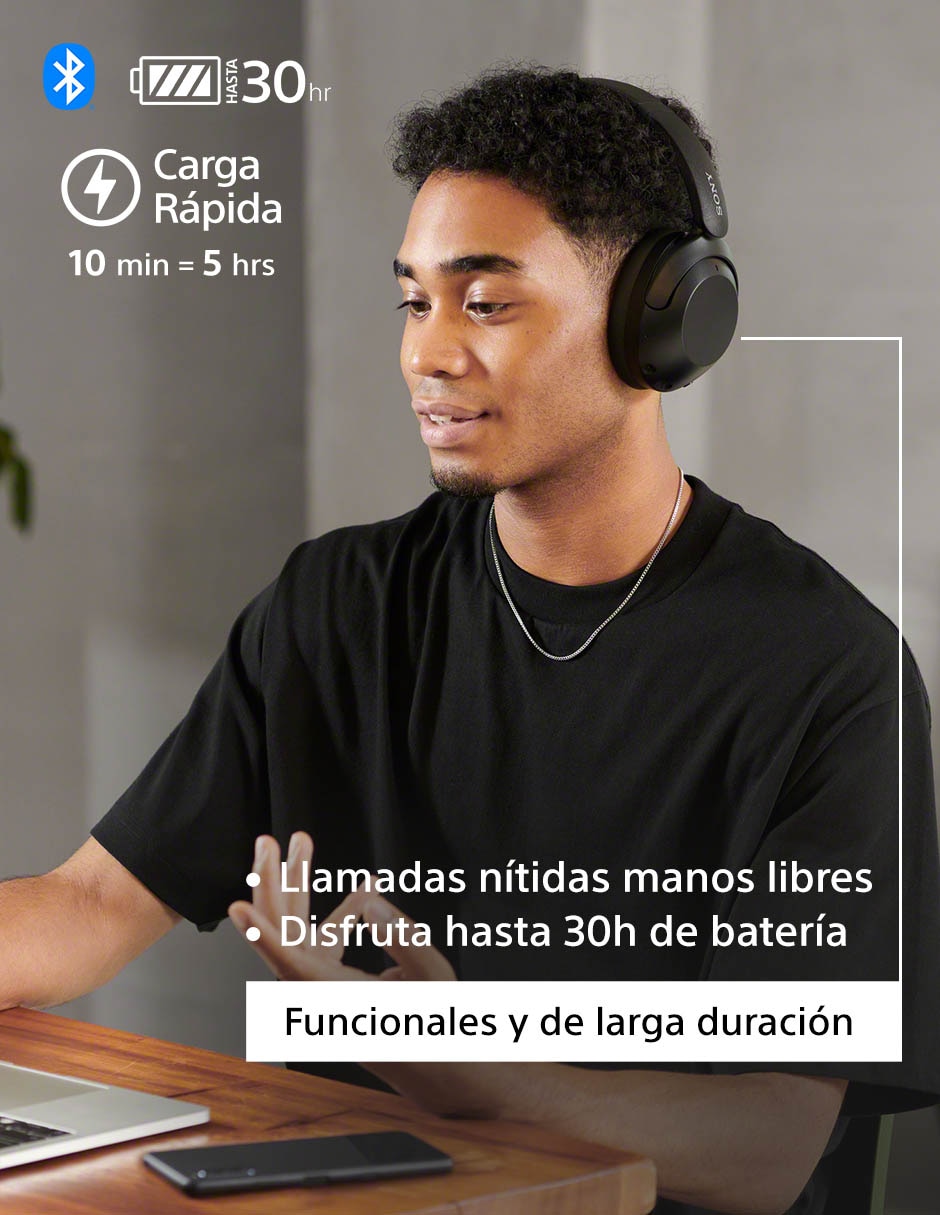 Audífonos Over-Ear Wh-Xb910N alámbricos e inalámbricos con cancelación de ruido 7