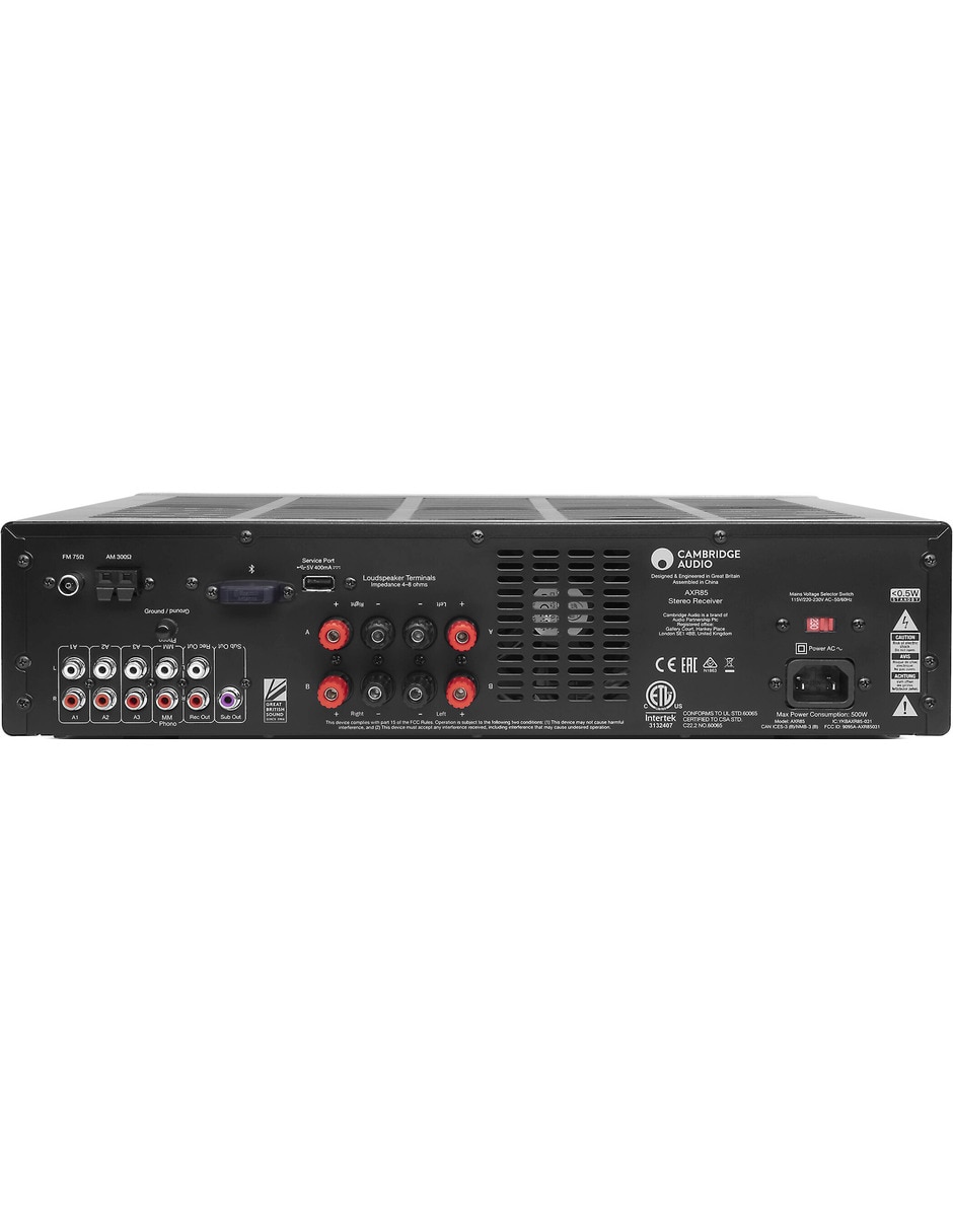 Amplificador estéreo AXR 85 de 117 V 2