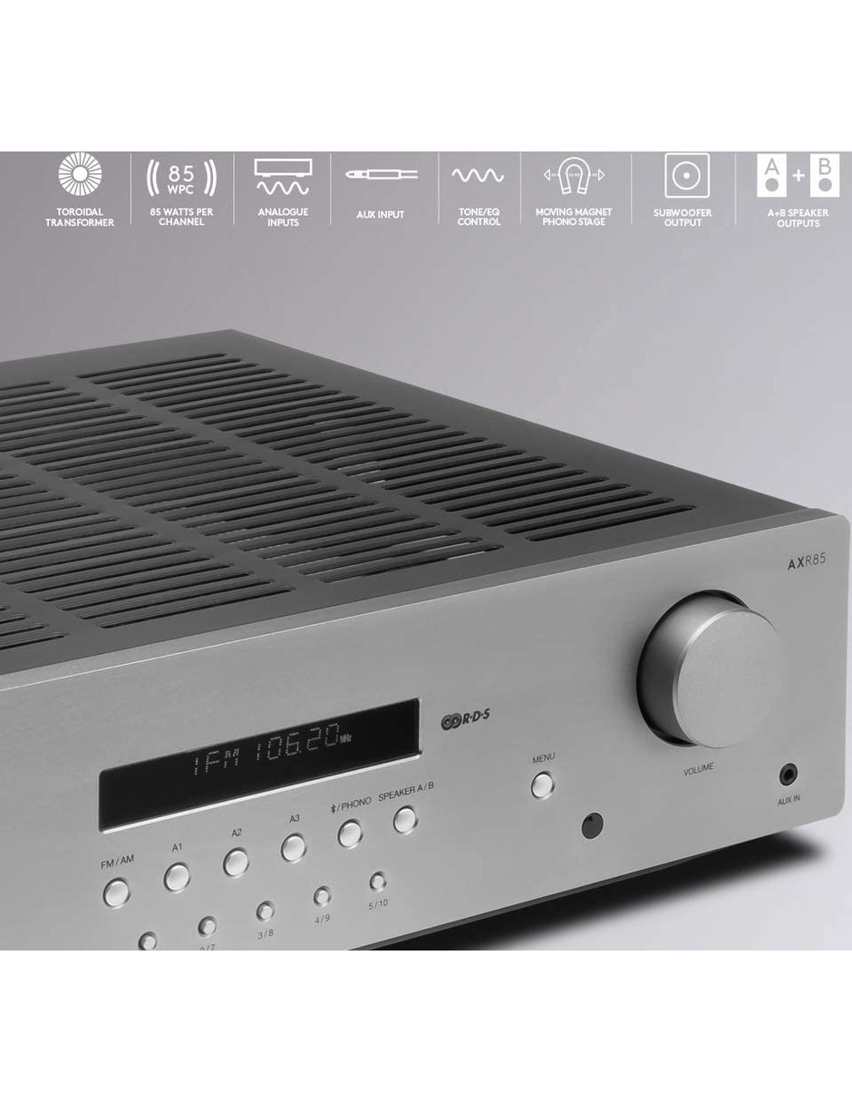 Amplificador estéreo AXR 85 de 117 V 5