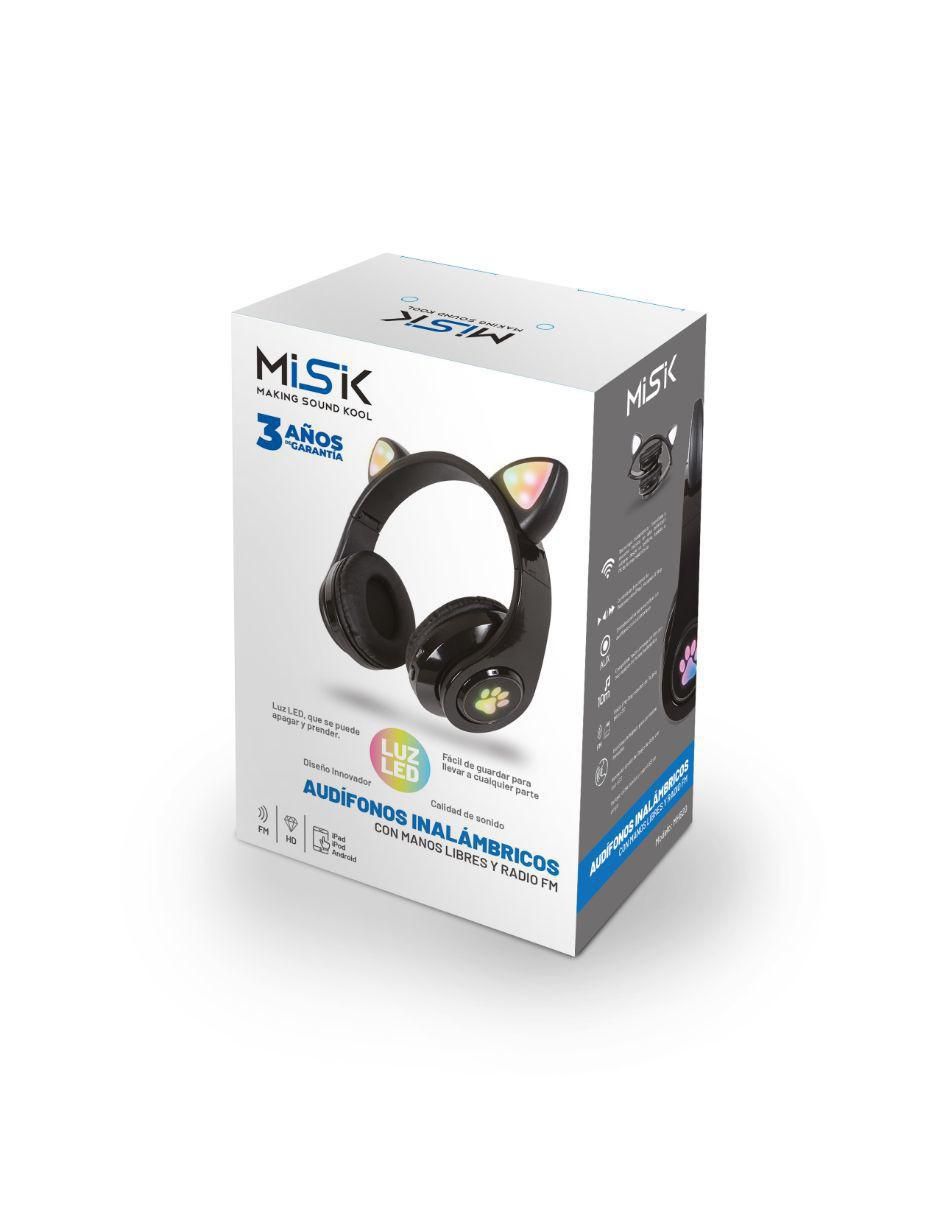 Audífonos on - ear Misik MH620 Alámbricos e inalámbricos con cancelación de ruido