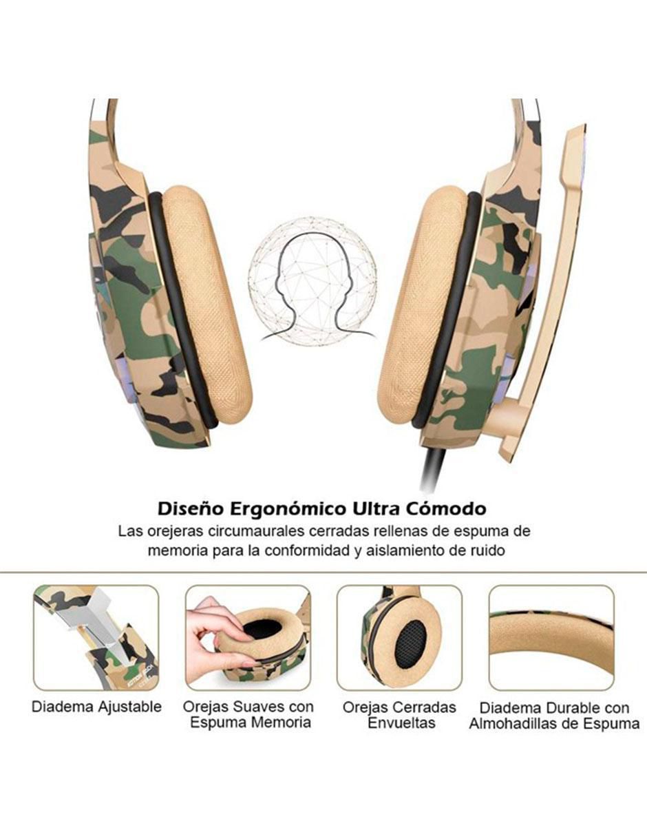 Audífonos Over-Ear Petukita Box G7500 Alámbricos con cancelación de ruido