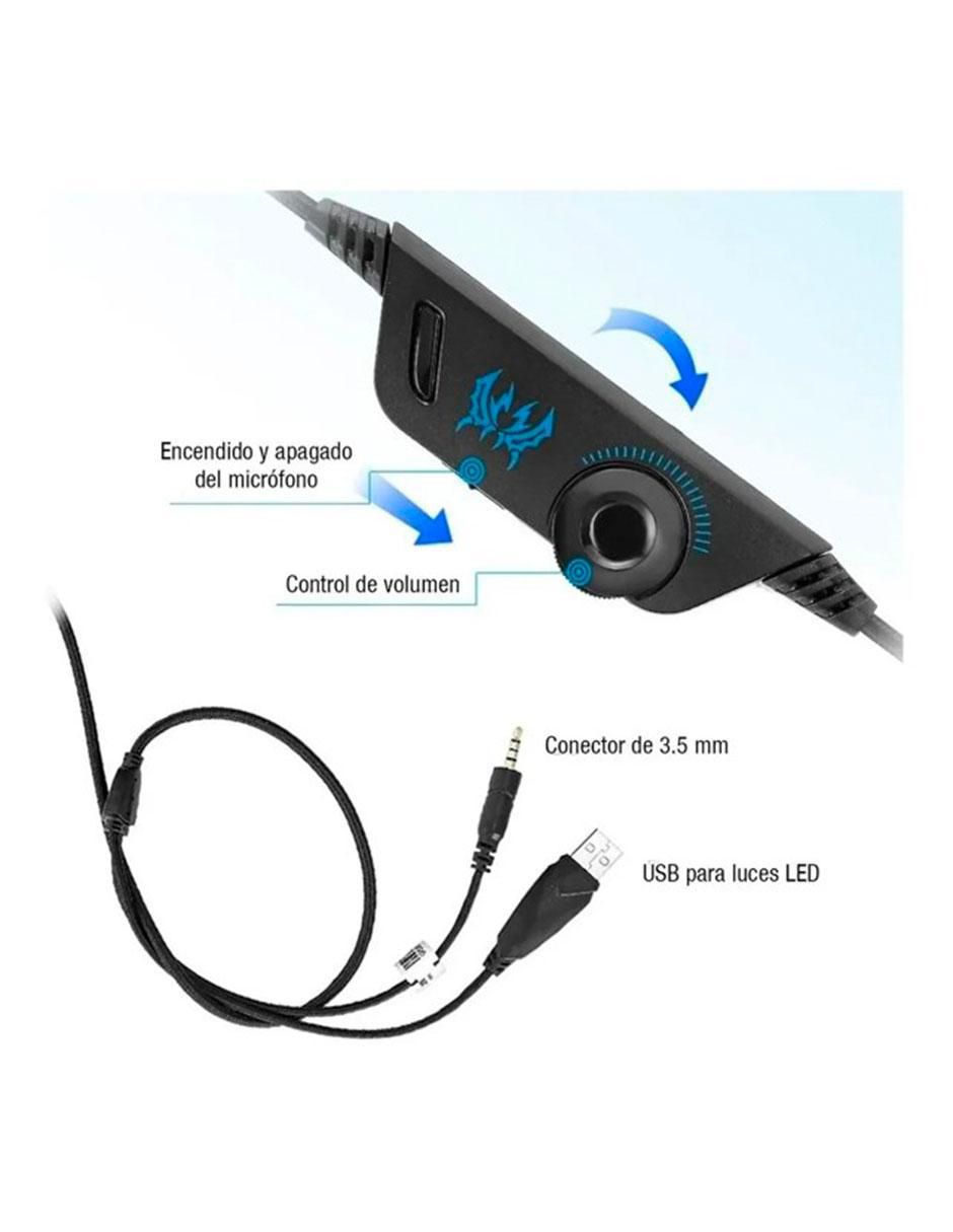 Audífonos gamer Over-Ear G7500 alámbricos con cancelación de ruido 8