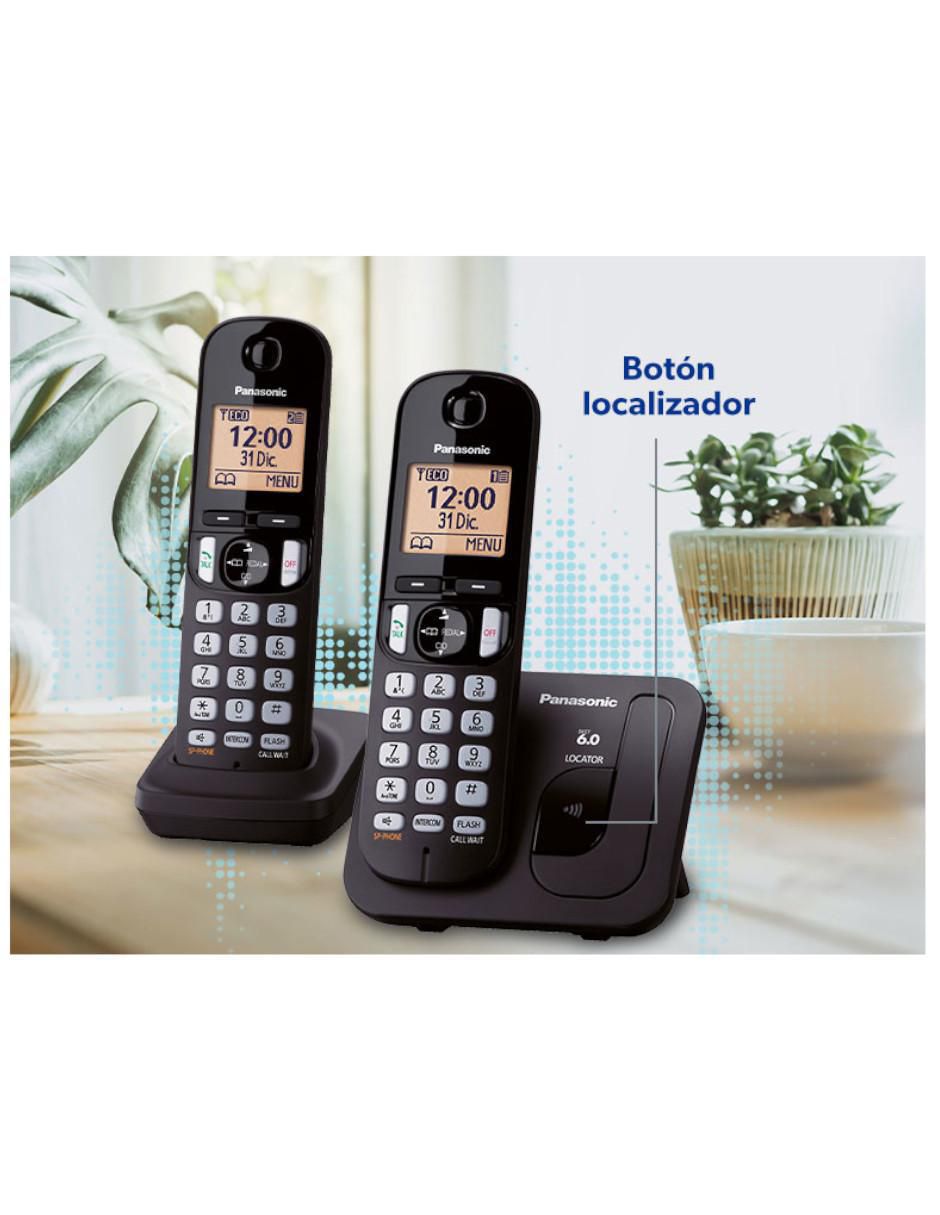 Teléfono Inalámbrico Panasonic KX-TGE432B 2 Extensiones + Monitor de Bebe  Black Reacondicionado
