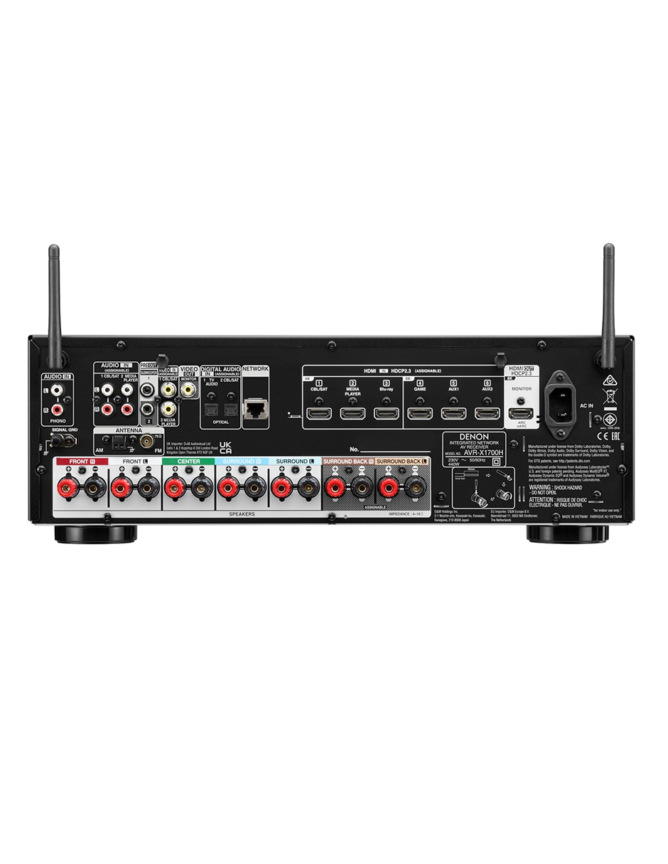 Receptor Audio y Video AVR-X1700H 2