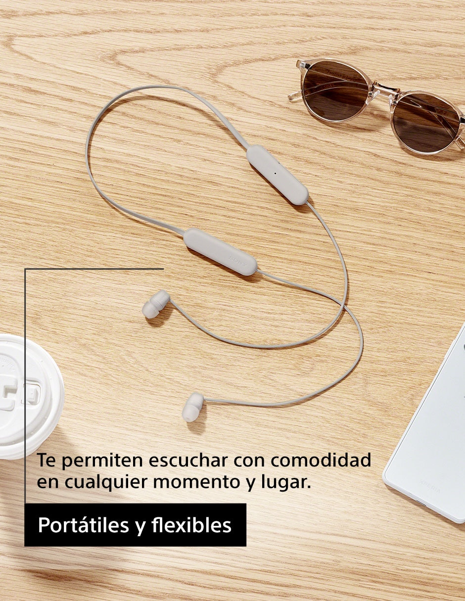 AUDÍFONO IN EAR SONY WI-C100, BEIGE