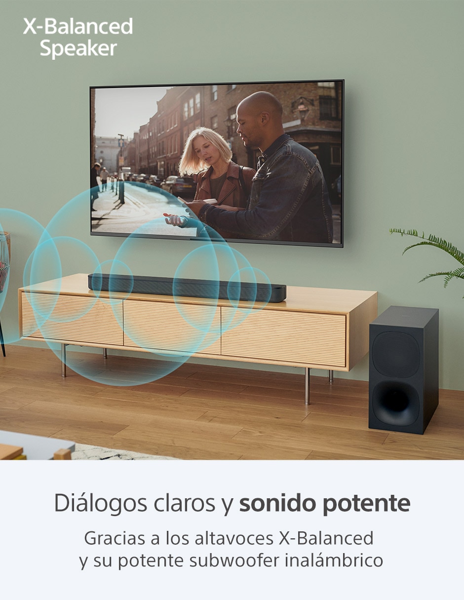 Barra de sonido Ht-S400//C con subwoofer 3