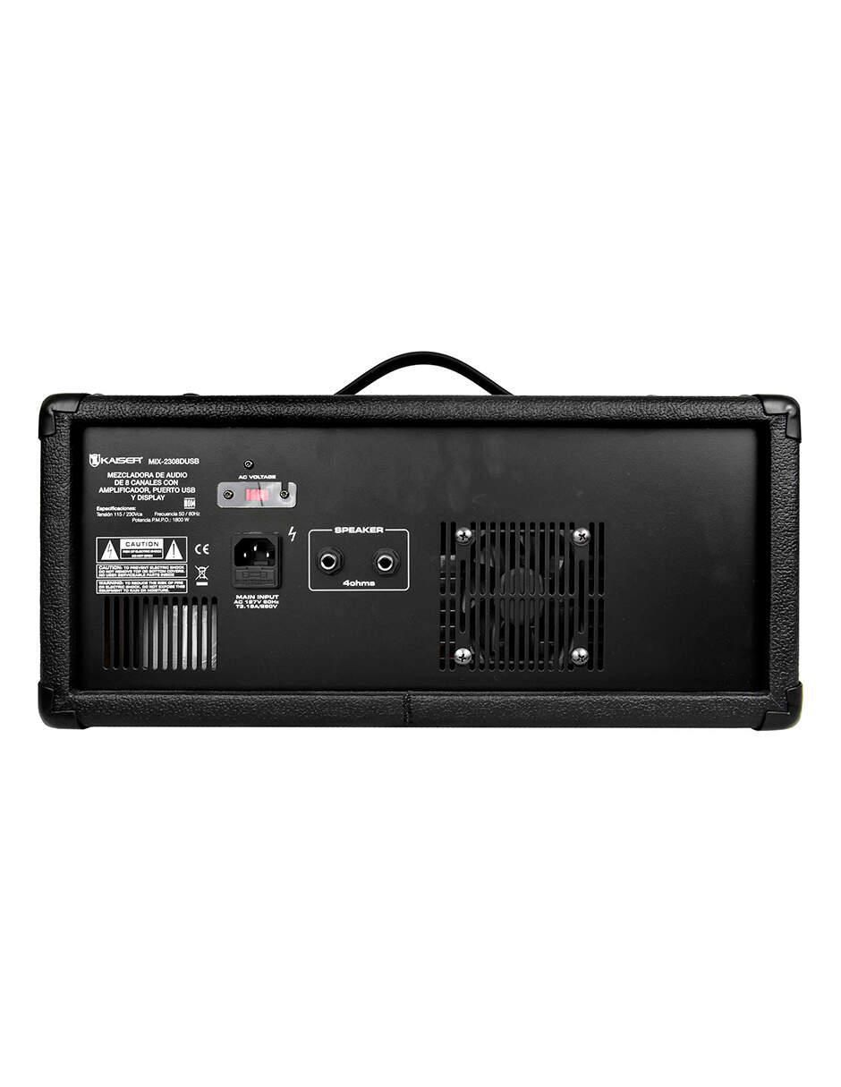 Amplificador MIX-2308DUSB de 120 V 3