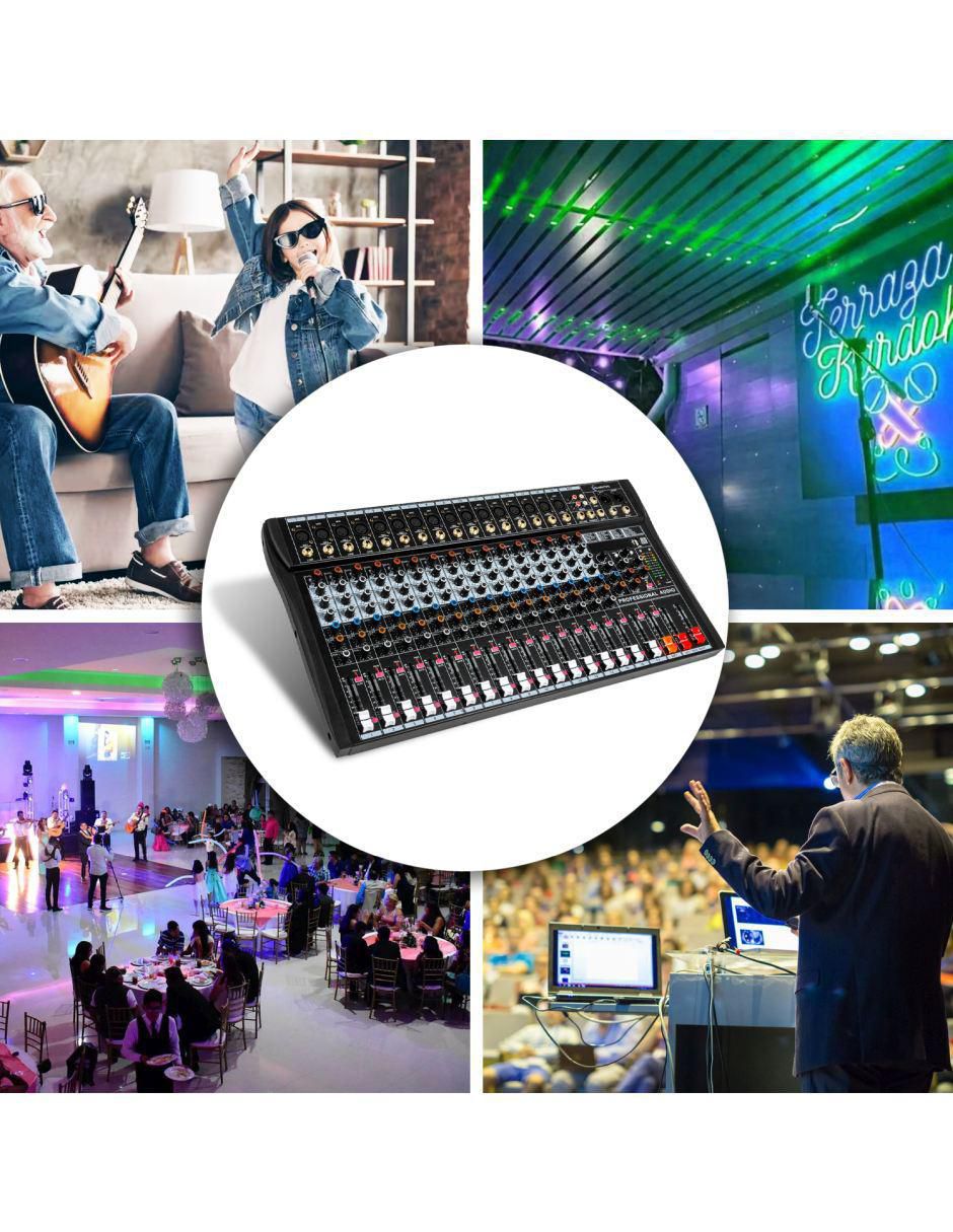 Mezcladora Mixer MKZ-MEZCL16CHNEG 4