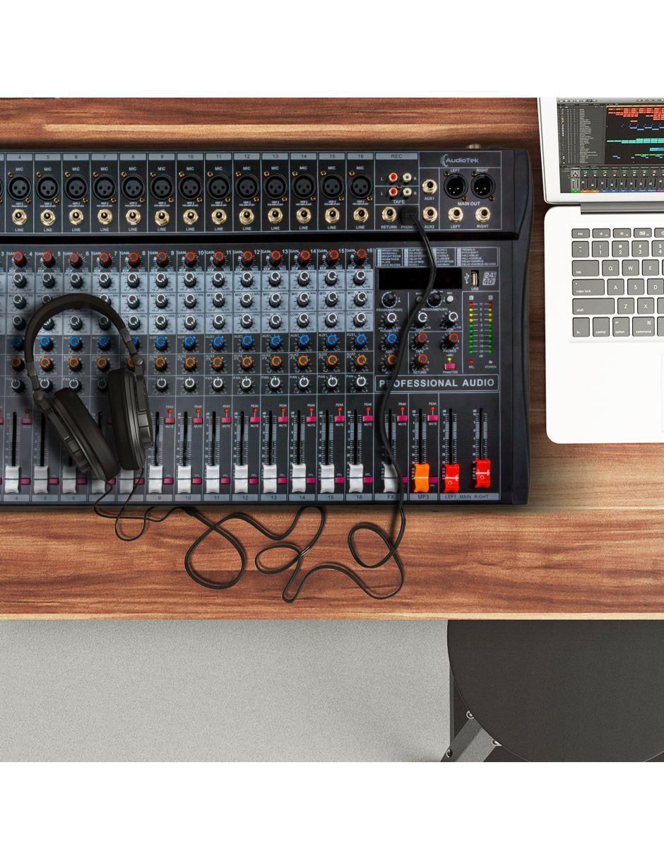 Mezcladora Mixer MKZ-MEZCL16CHNEG 5