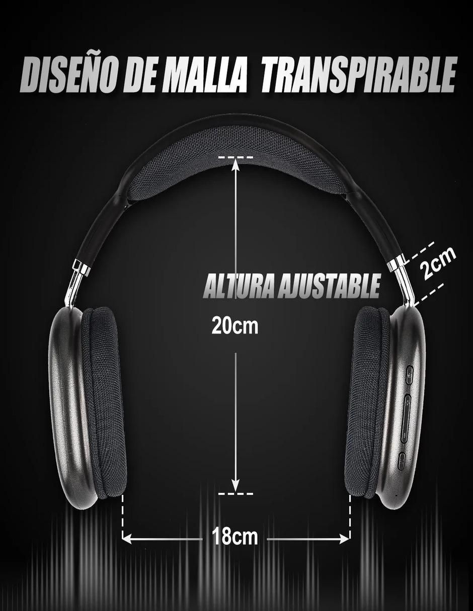 Audífonos Over-Ear inalámbricos con cancelación de ruido 3
