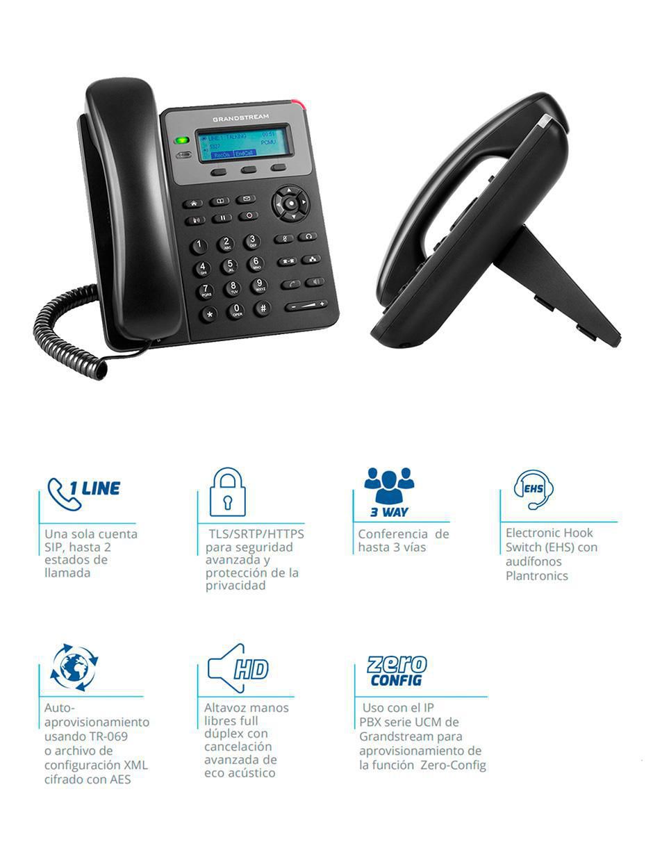 Teléfono GXP1610 IP Básico Small Business 4