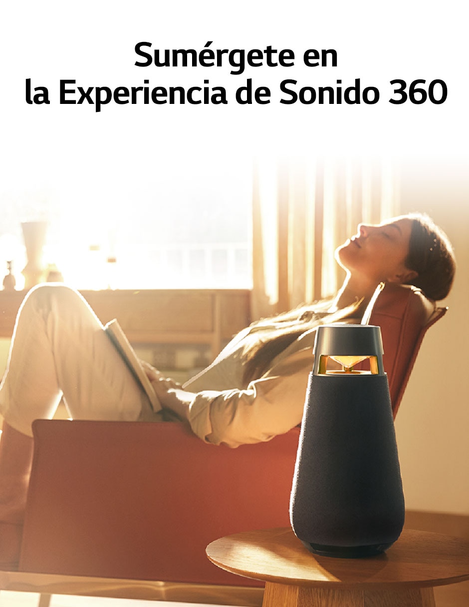 Bocina portátil XBOOM 360 XO3QBK alámbrica e inalámbrica 6