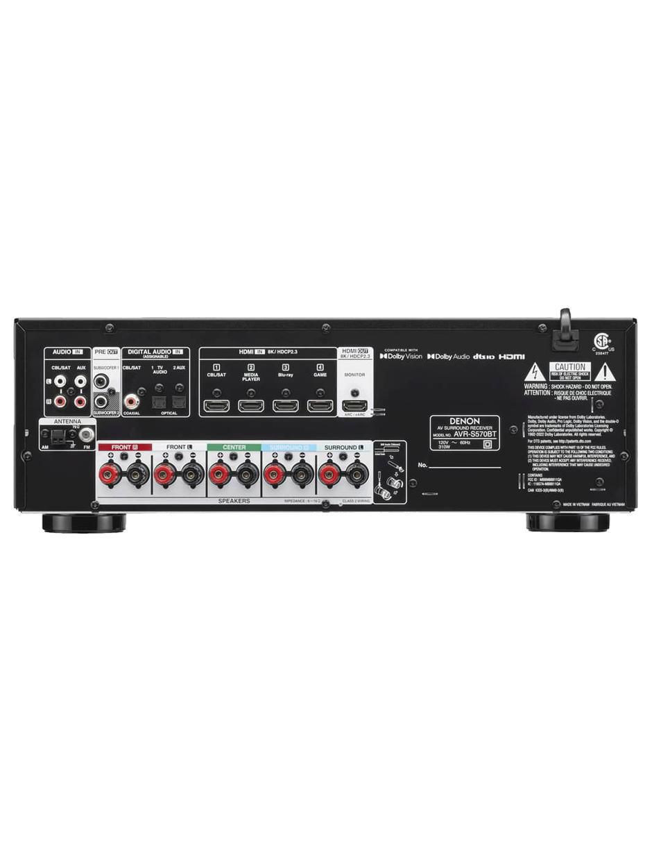 Amplificador AVR-S570BT de 127 V 2
