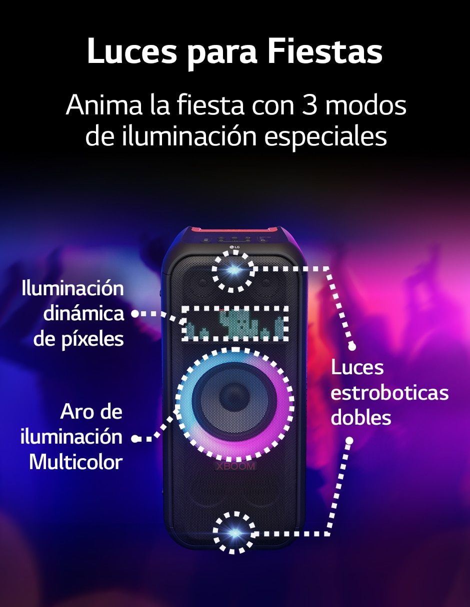 Bocina portátil XL7 alámbrica e inalámbrica 8