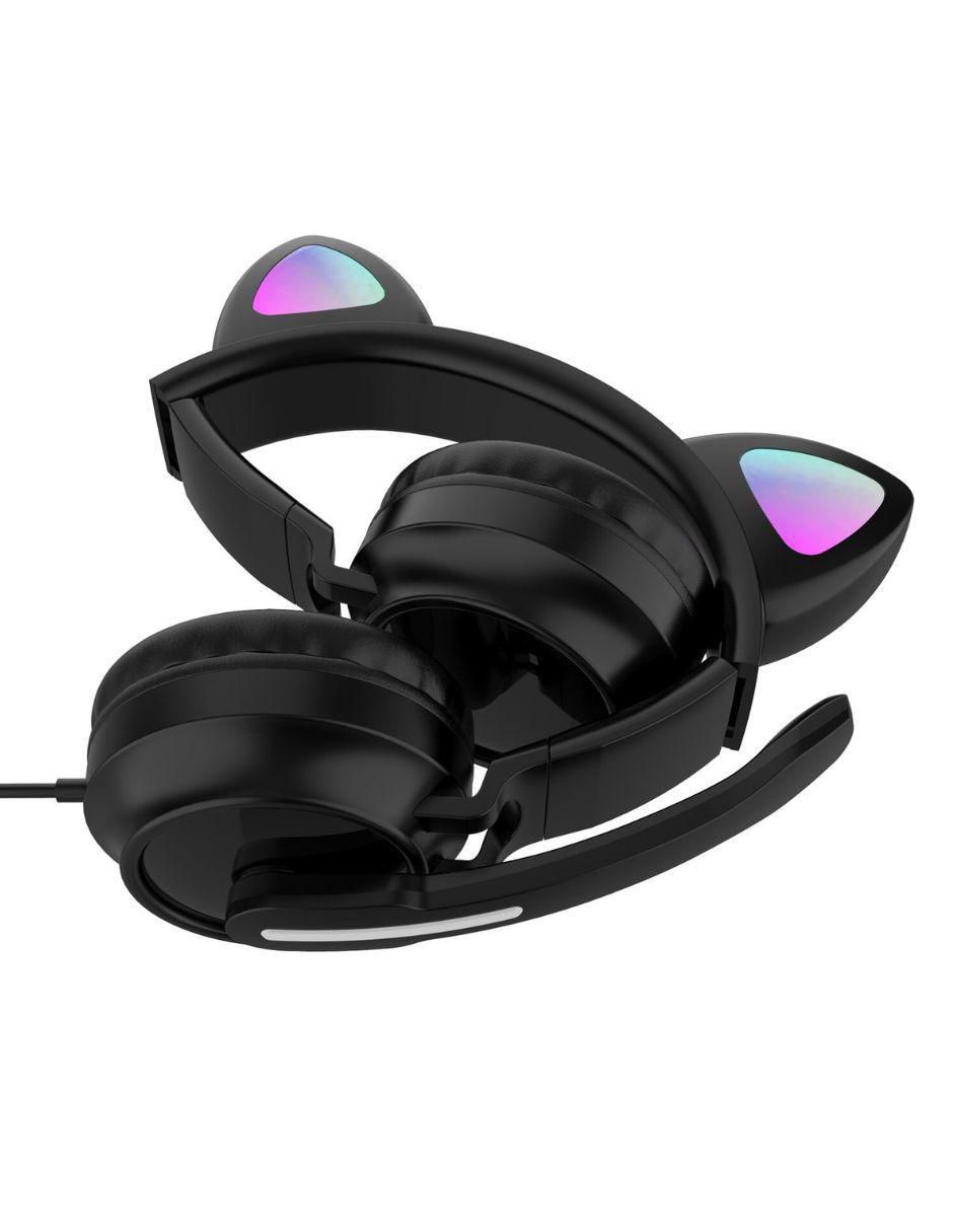 Audífono on ear gadgets & fun gato alámbrica con sí
