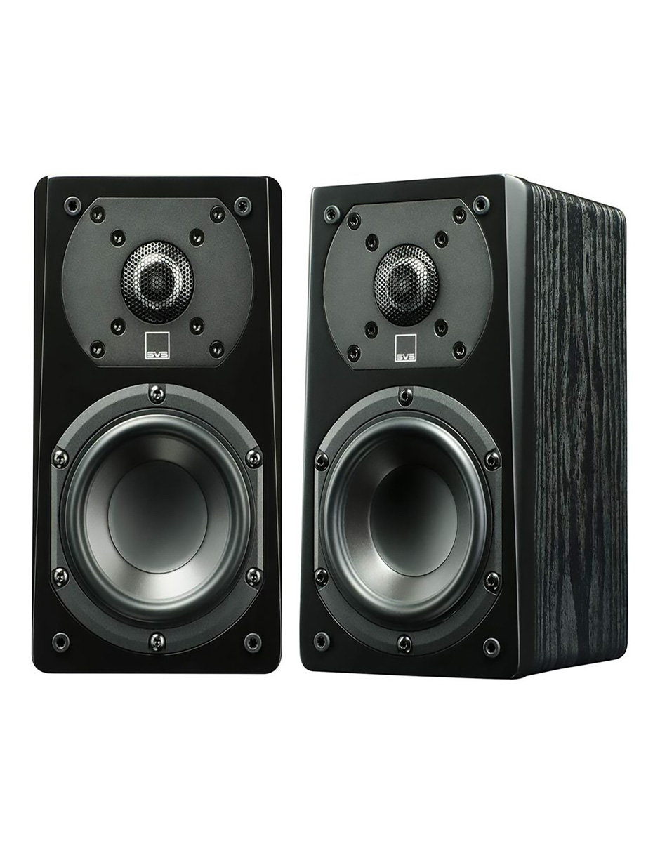Set Bocina Prime Bookshelf Black Ash Inalámbrica