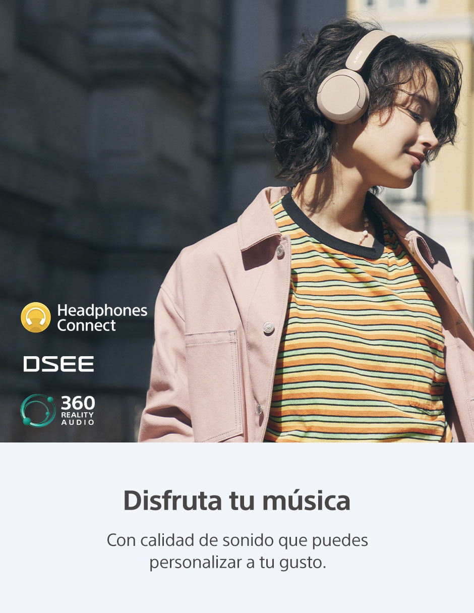 AUDÍFONOS ON-EAR SONY WH-CH520, BEIGE