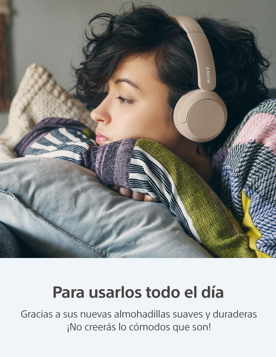 AUDÍFONOS ON-EAR SONY WH-CH520, BEIGE