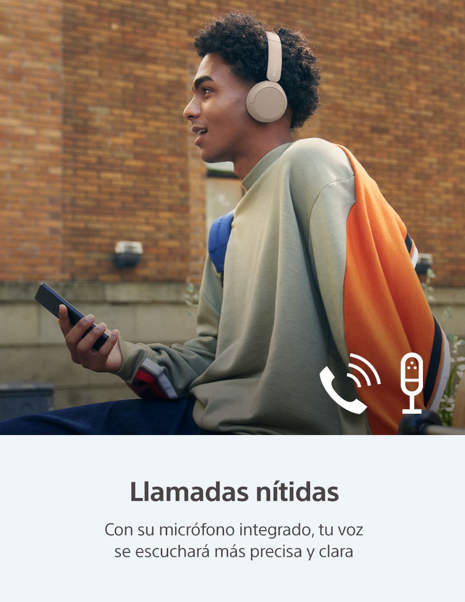 AUDÍFONOS ON-EAR SONY WH-CH520, BEIGE