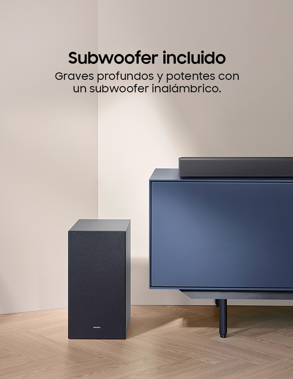 Barra de sonido Hw-C450/Zx con subwoofer 9