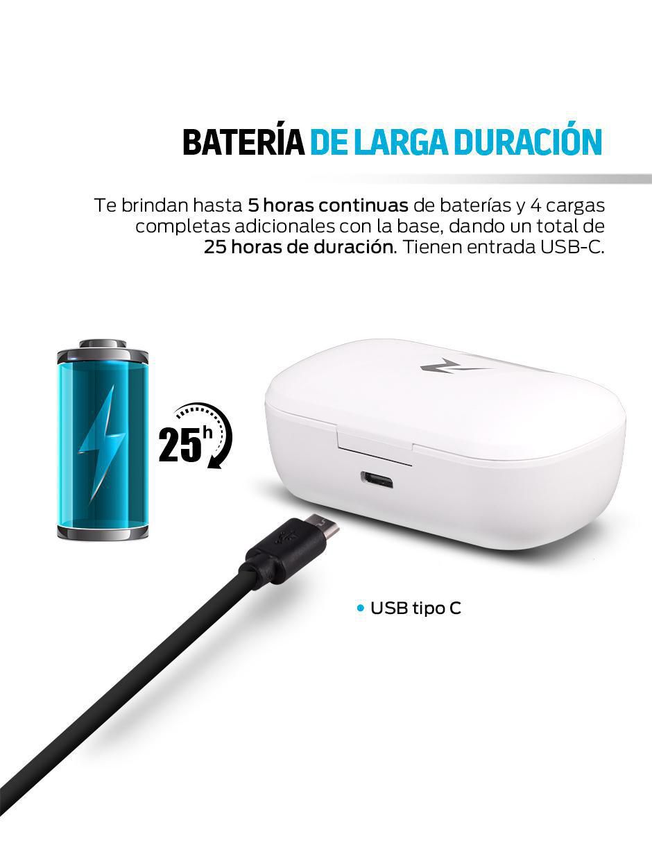 Audífonos True Wireless inalámbricos con cancelación de ruido 7