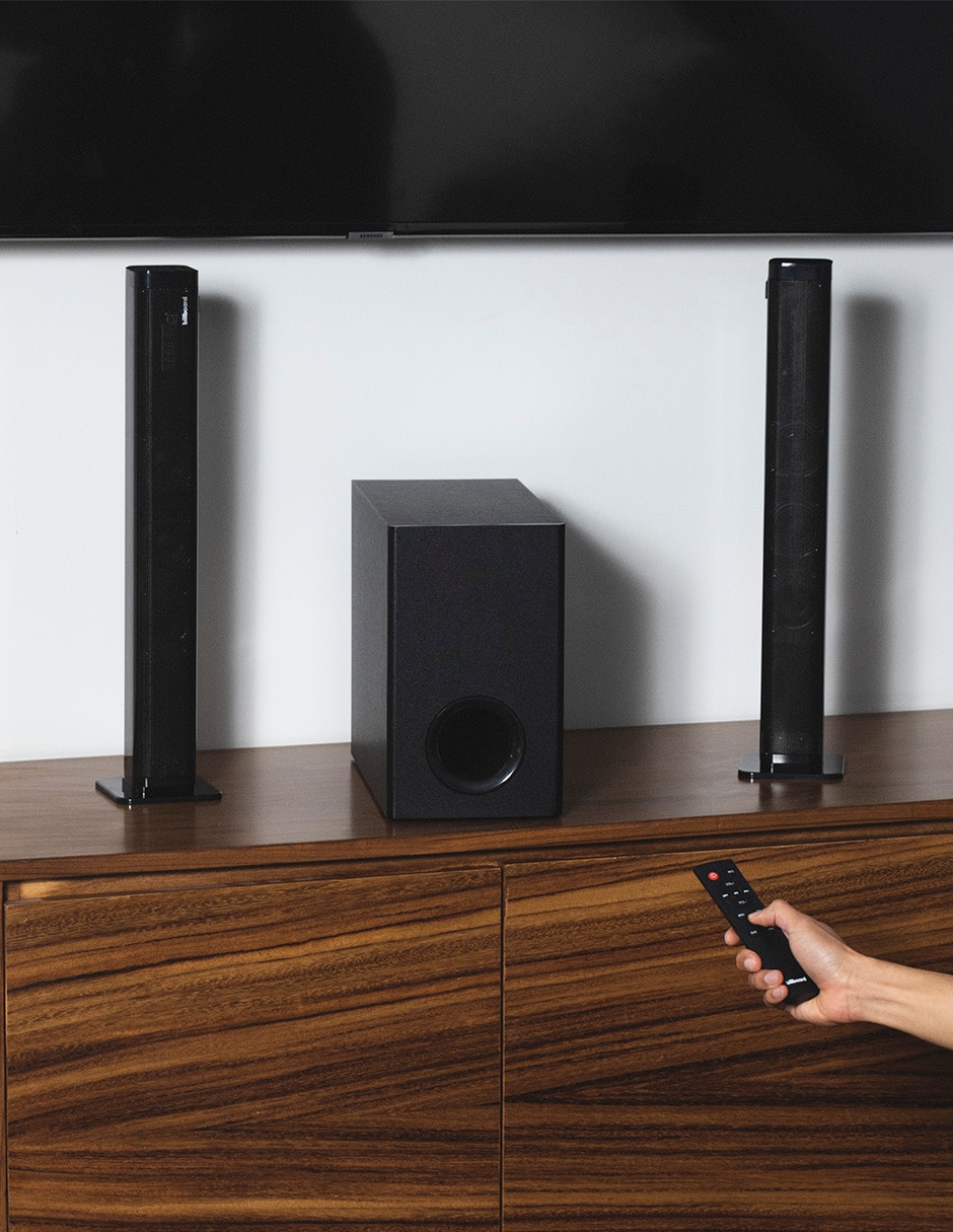 Barra de sonido Carbono 2.1 con subwoofer 7