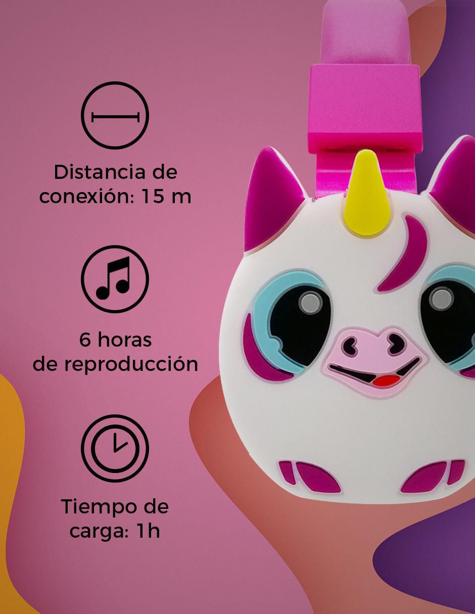 Audífono over ear techzone diadema unicornio alámbrica e inalámbrica "con (si aplica)" no