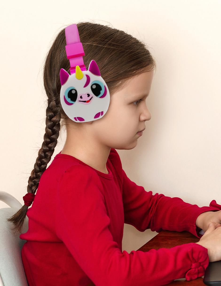 Audífono over ear techzone diadema unicornio alámbrica e inalámbrica "con (si aplica)" no