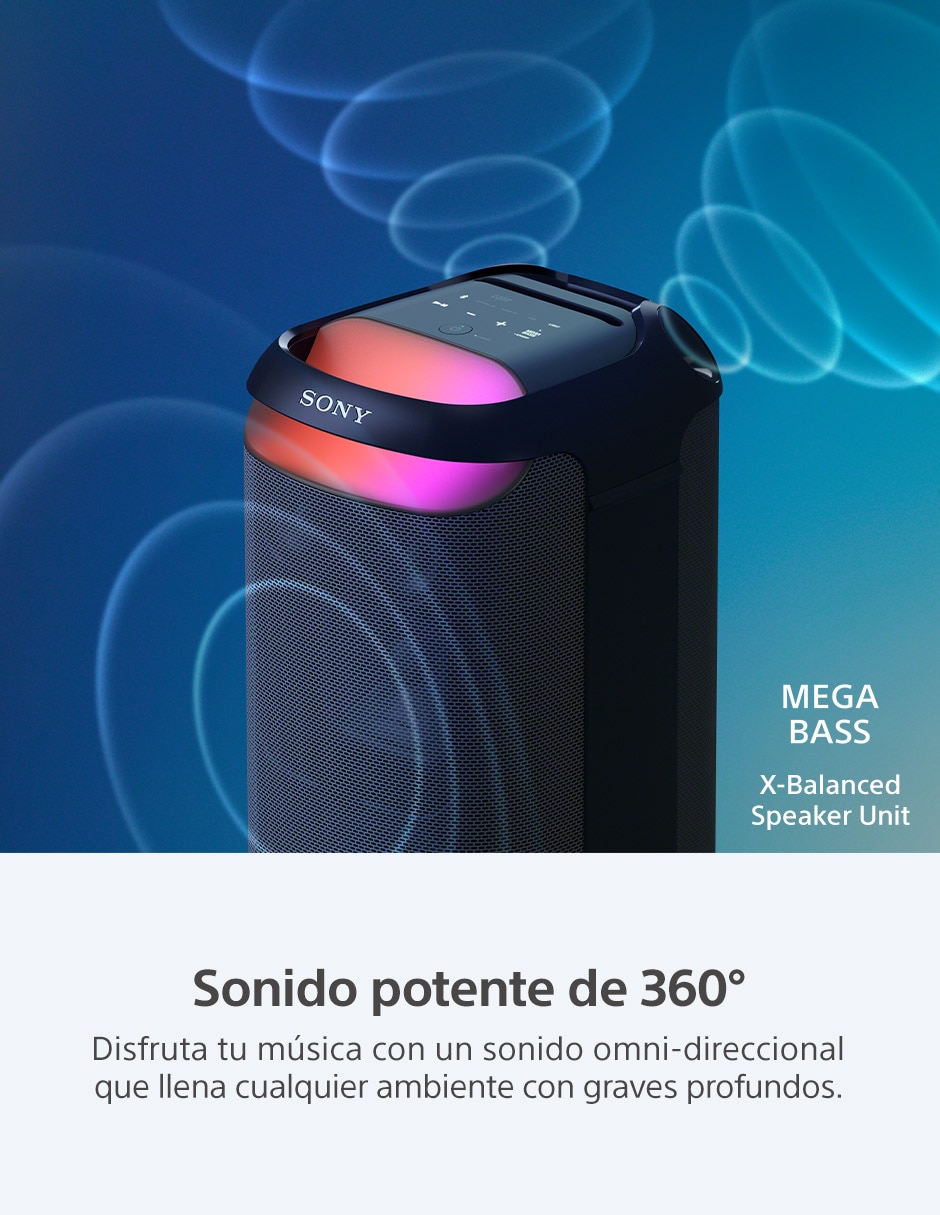 Bocina recargable SRS-XV800 bluetooth 3