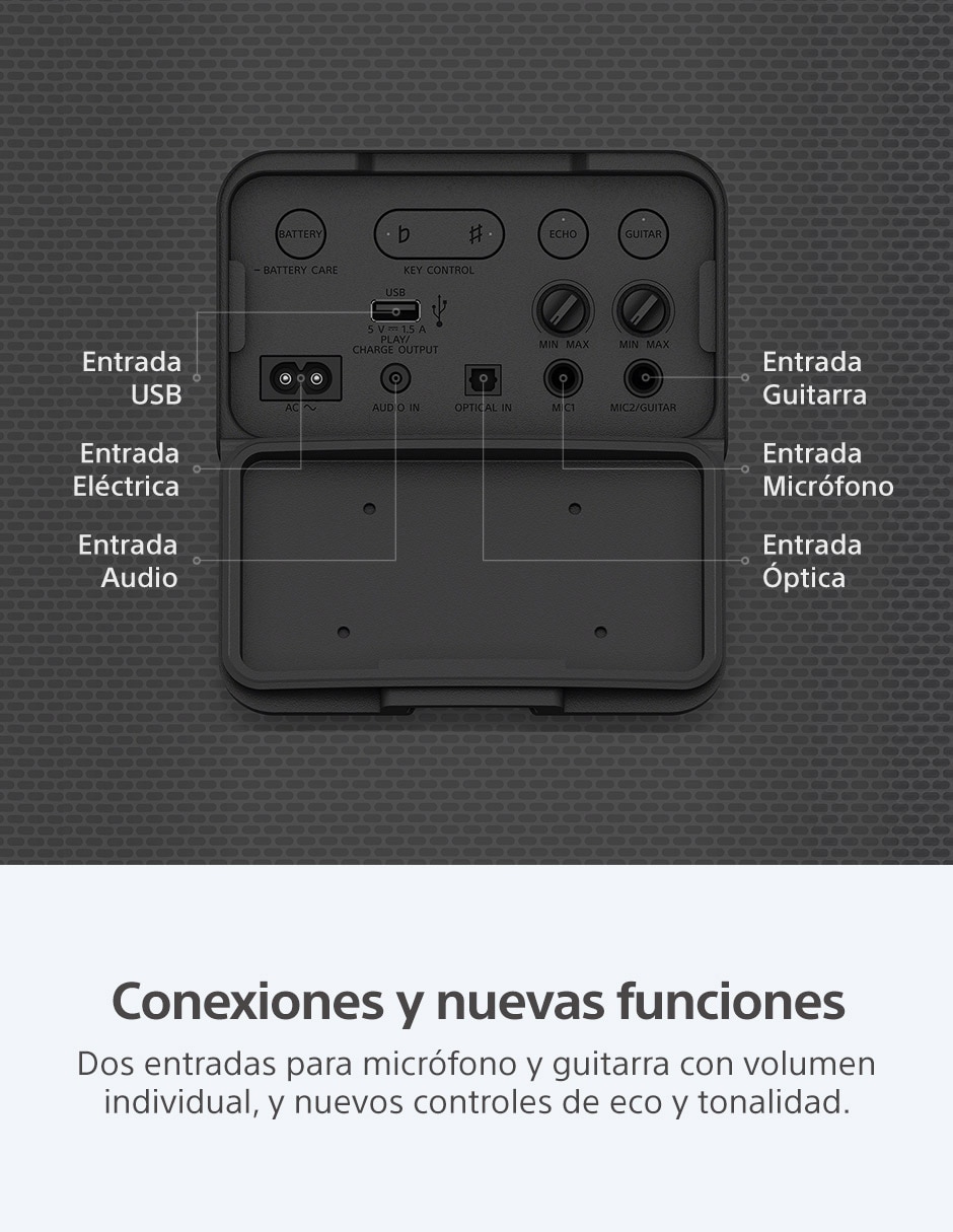 Bocina recargable SRS-XV800 bluetooth 9
