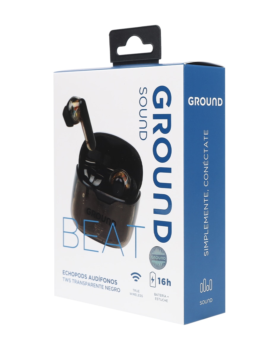 AUDÍFONO TRUE WIRELESS GROUND S, NEGROH