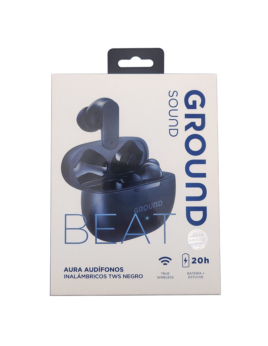 AUDÍFONO TRUE WIRELESS GROUND S, NEGROR