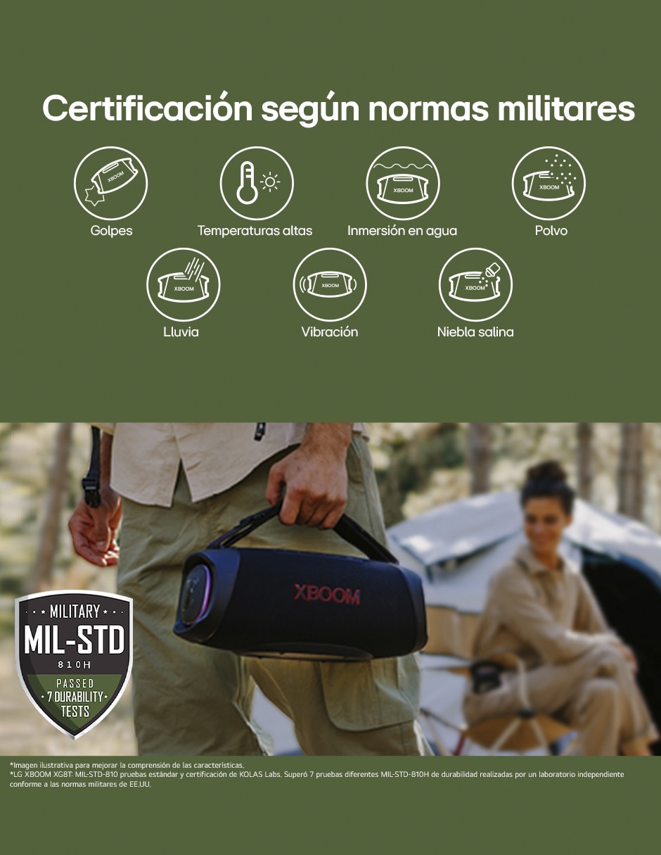 Bocina portátil XBOOM Go XG8 inalámbrica 6