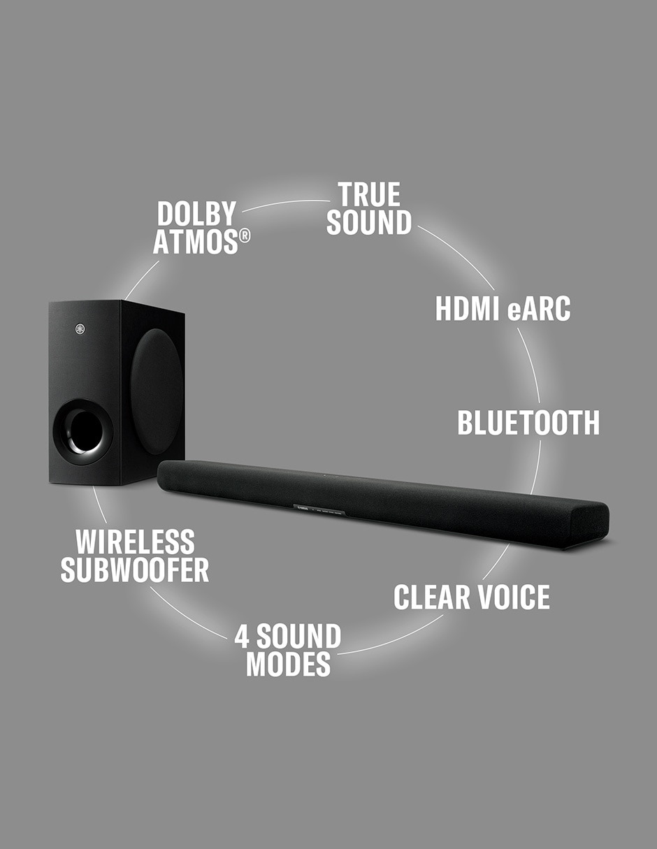 Barra de sonido Sr-B40A con subwoofer 3