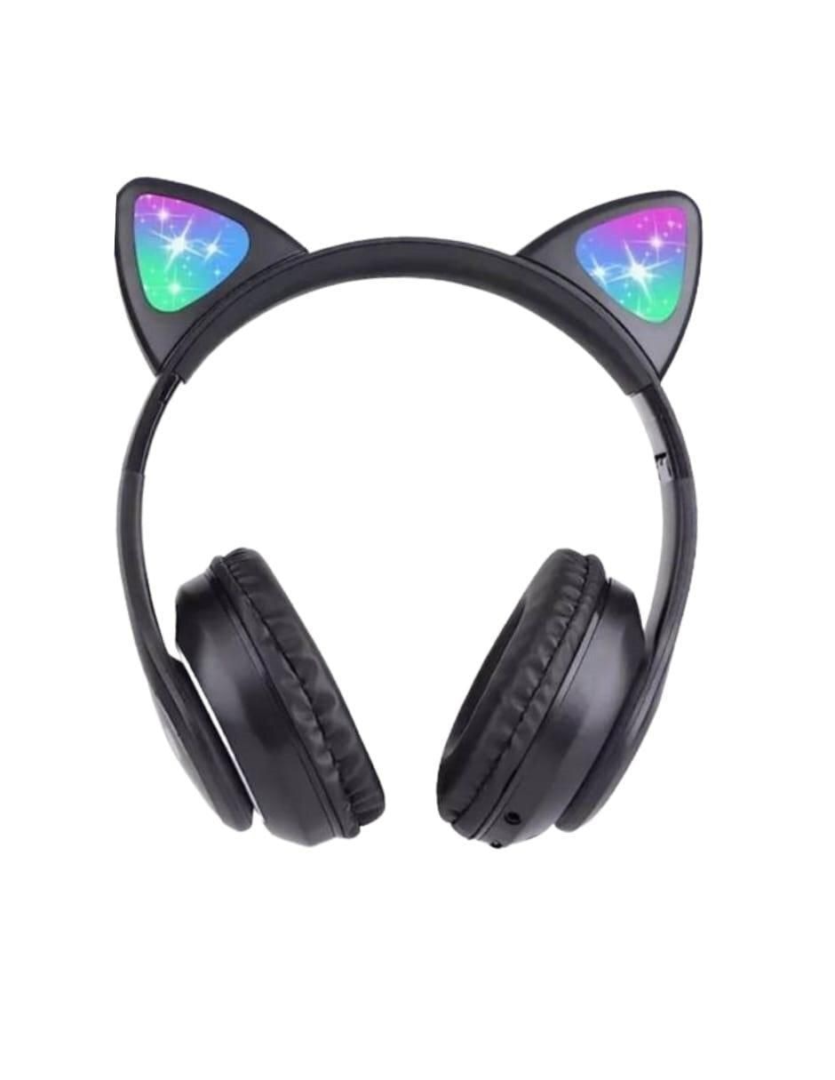 Audífonos Over-Ear Gato Led Xingxing alámbricos e inalámbricos con cancelación de ruido 1