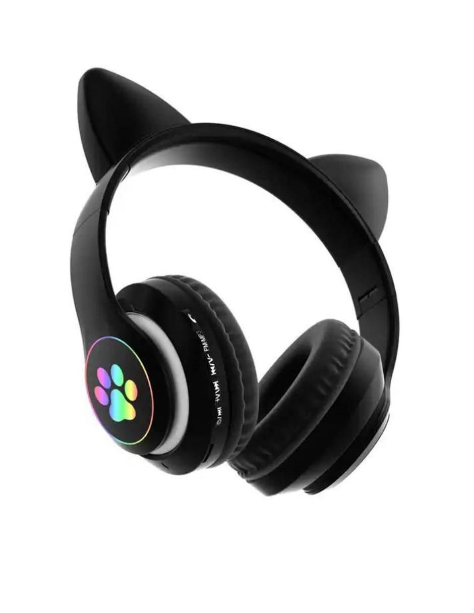 Audífonos Over-Ear Gato Led Xingxing alámbricos e inalámbricos con cancelación de ruido 2