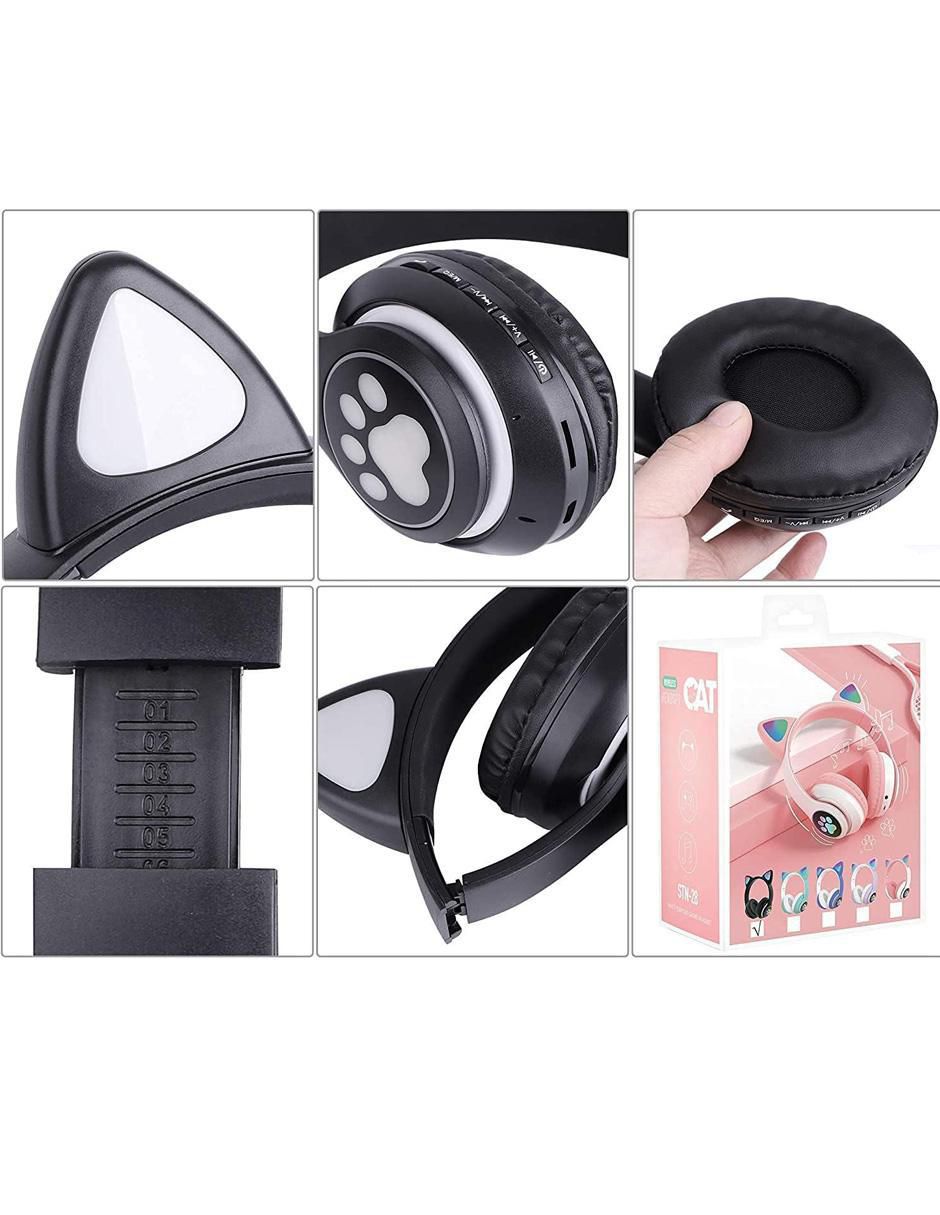 Audífonos Over-Ear Gato Huellas inalámbricos 3