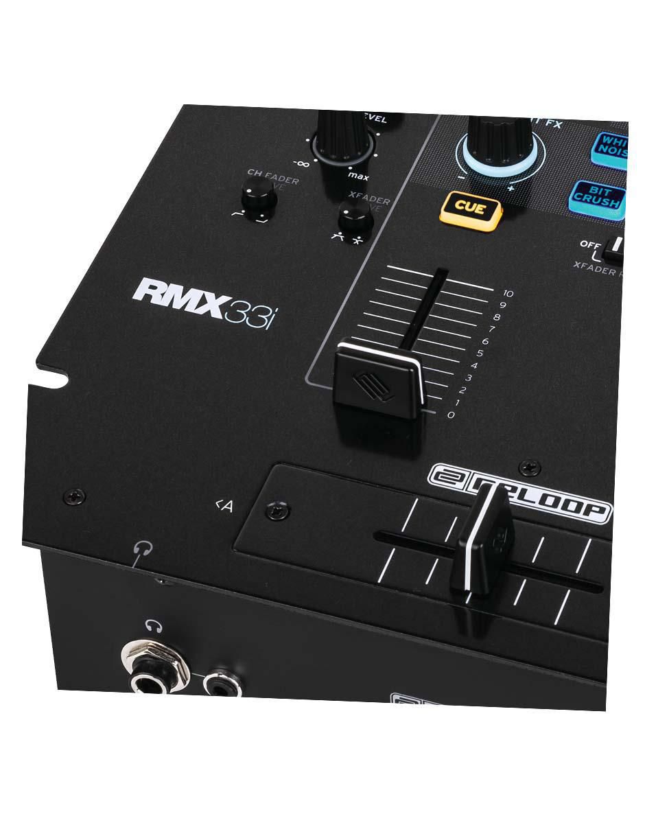 Mezcladora DJ Digital Reloop RMX-33i de 3+1 Canales Mixer Dj con Efectos