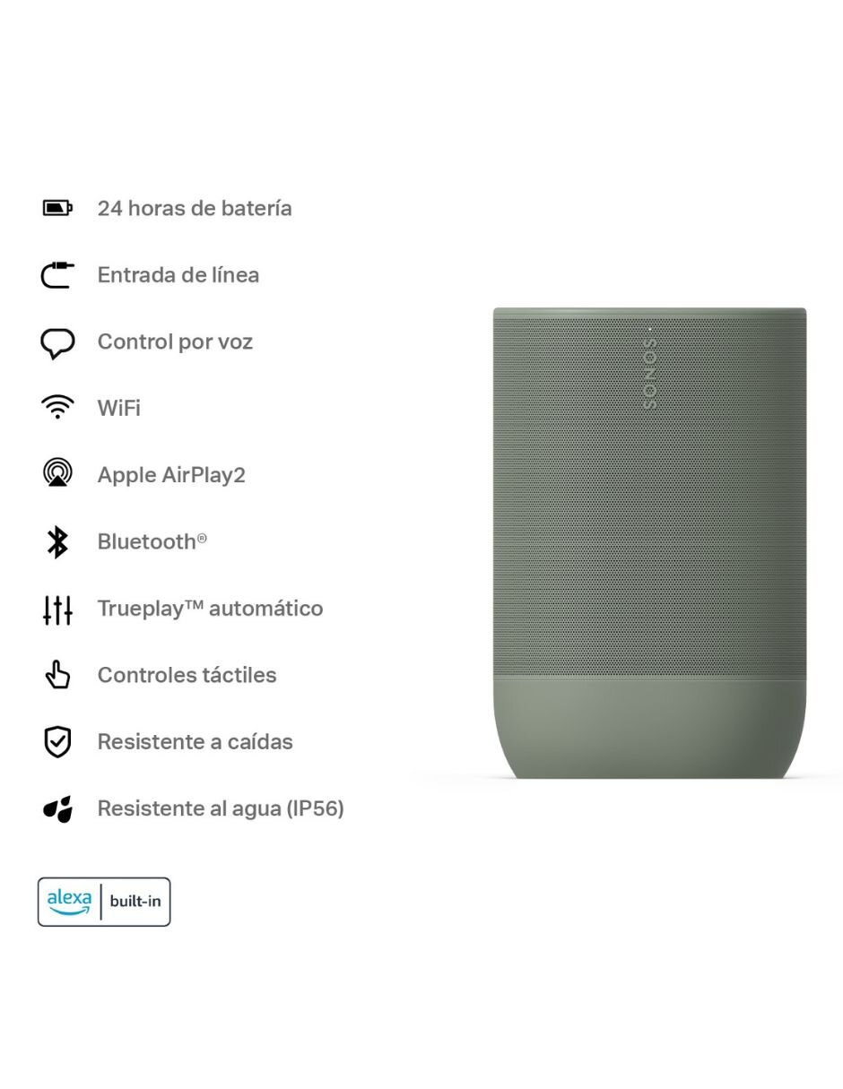 Bocina portátil Move2 bluetooth 10