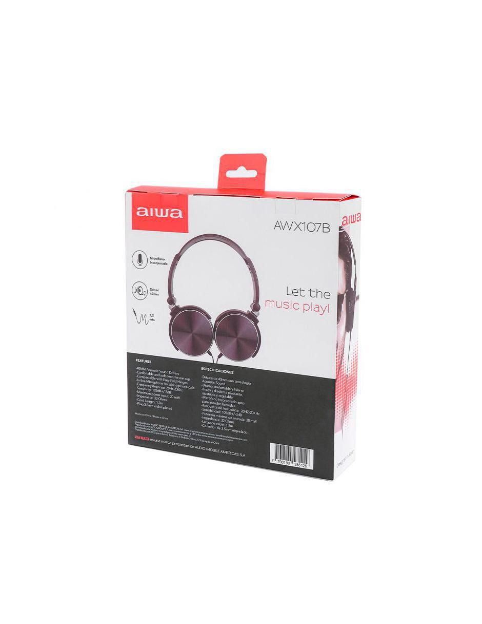 Audífonos On-Ear Awx107B alámbricos 5