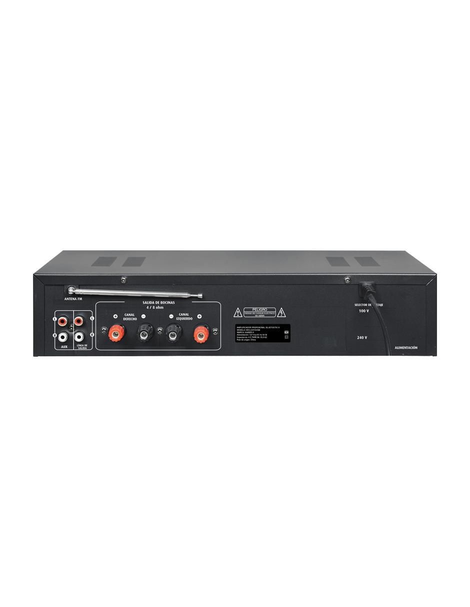 Amplificador MIX-2301DUSB de 100 V - 120 V 4