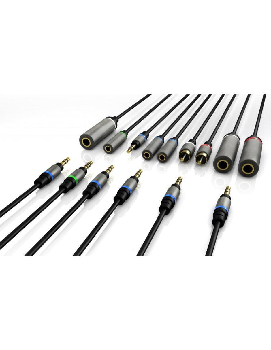 Cable de conexión multiterminal a tipo RCA de 30 cm 2