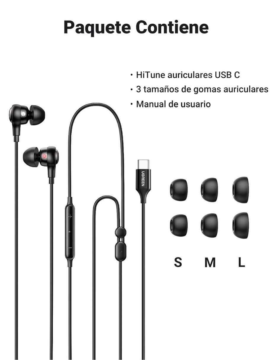 Audífonos In-Ear alámbricos con cancelación de ruido 7