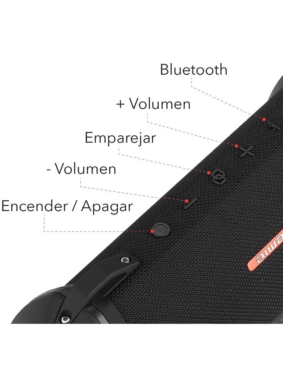 Bocina portátil Exos3-BLK bluetooth 3