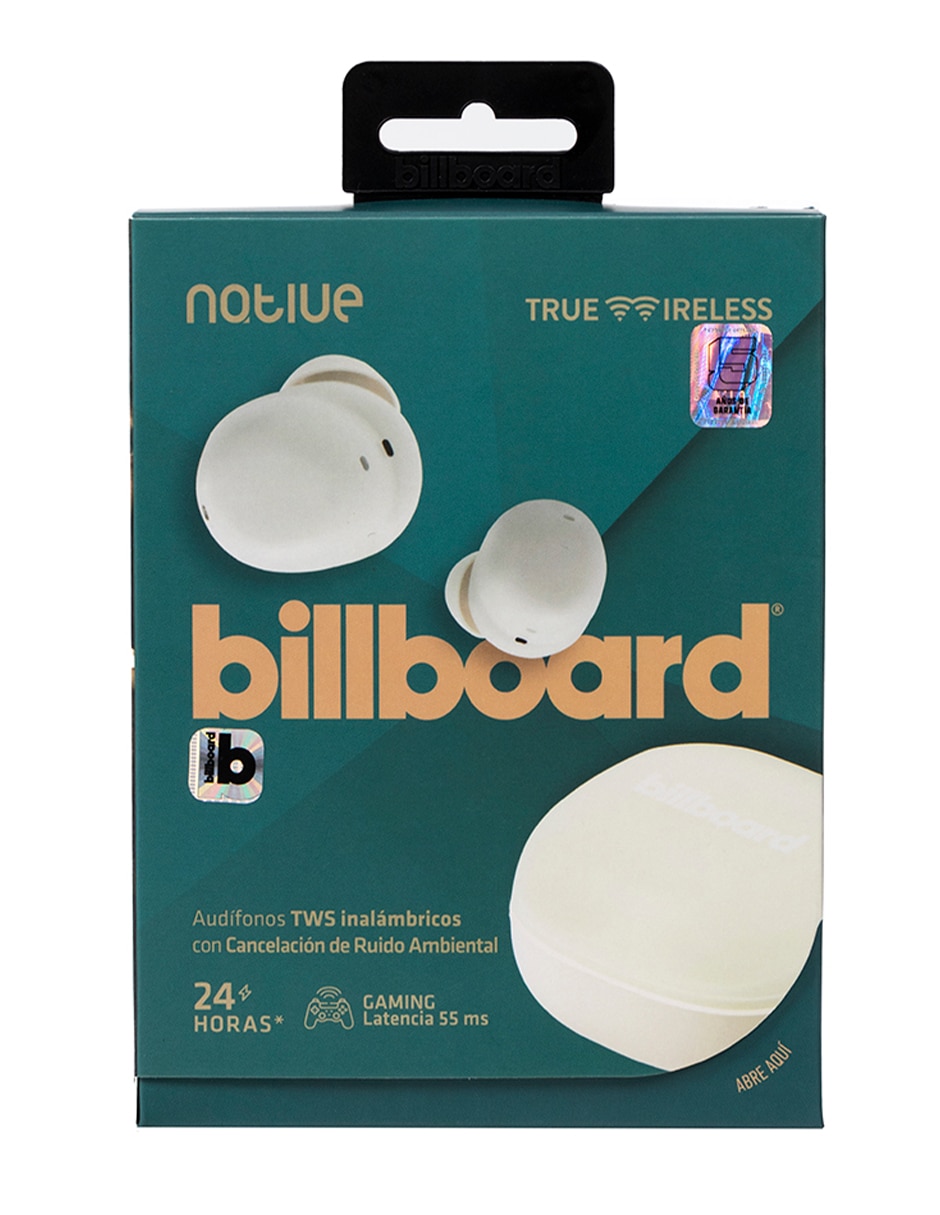 AUDÍFONO TRUE WIRELESS BILLBOAR, BEIGEE