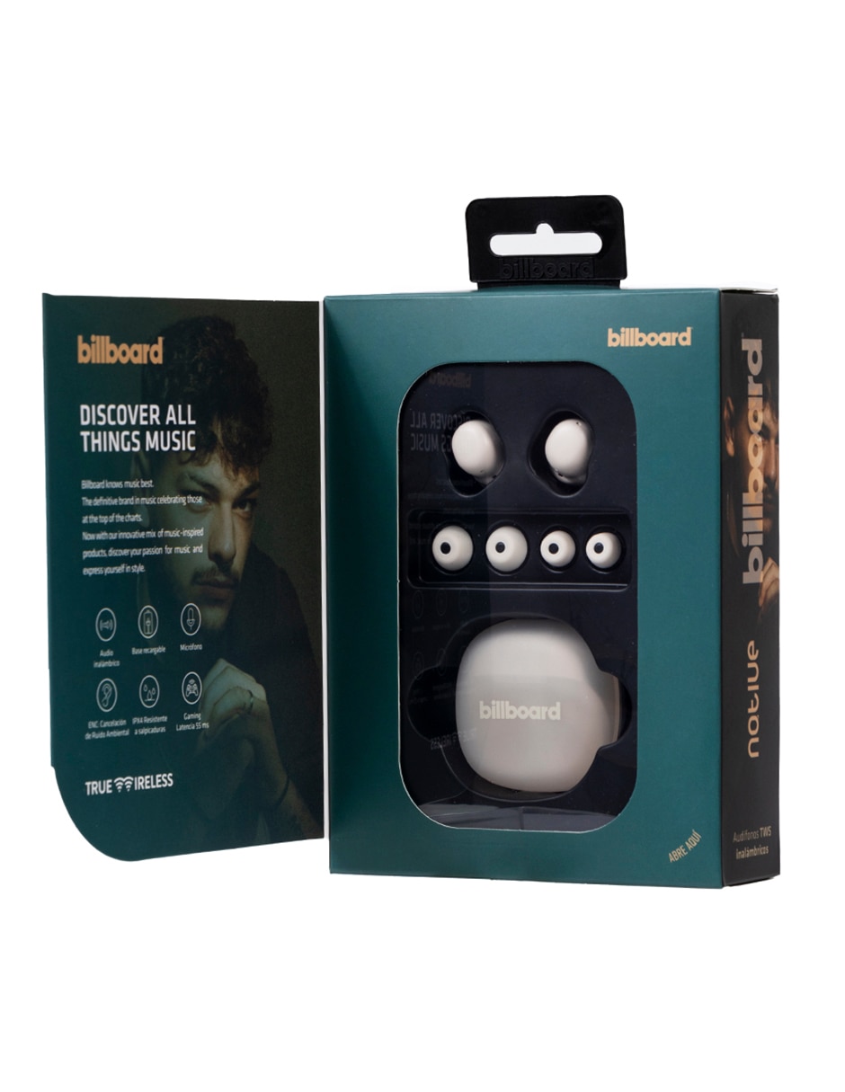 AUDÍFONO TRUE WIRELESS BILLBOAR, BEIGEE